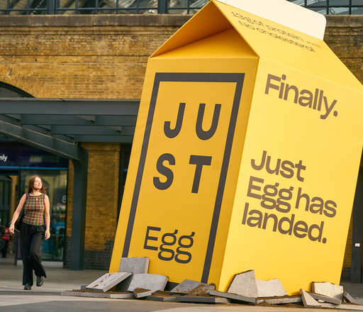 Just Egg OOH installation by Mc Cann Birmingham